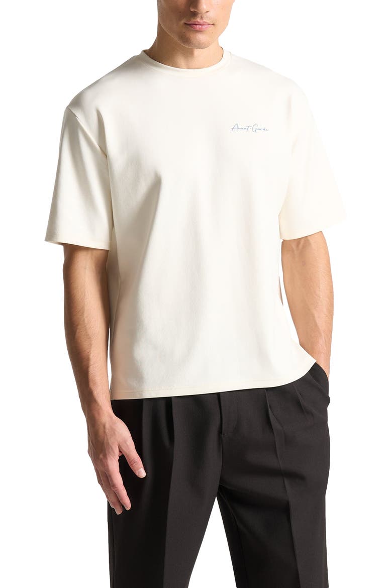 The Art Cotton T-Shirt, Alternate, color, Cream