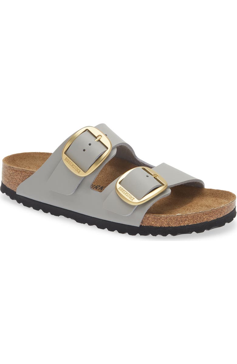 Birkenstock Arizona Big Buckle Slide Sandal, Main, color, Stone Coin