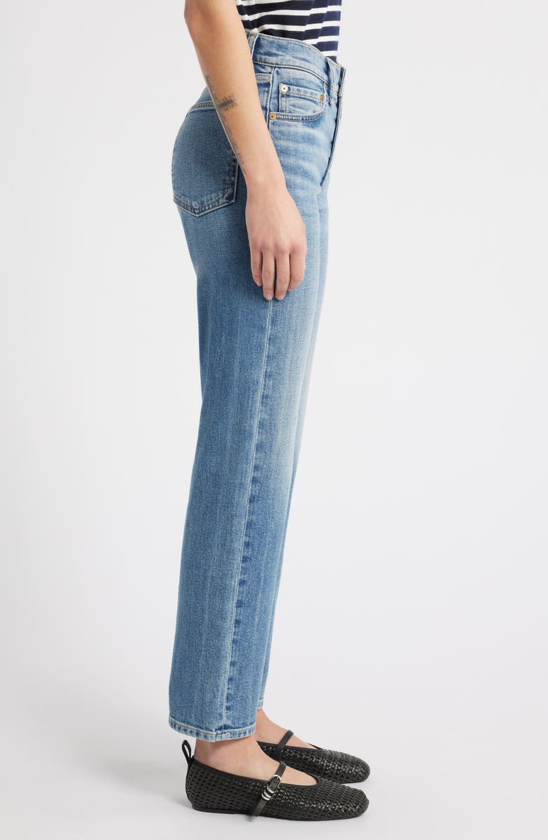 rag & bone Harlow Mid Rise Ankle Straight Leg Jeans, Alternate, color, Orian