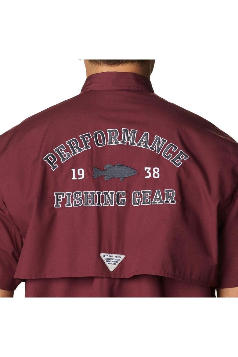 Men's Columbia Maroon Texas A&M Aggies Bonehead Button-Up Shirt, Alternate, color, Maroon