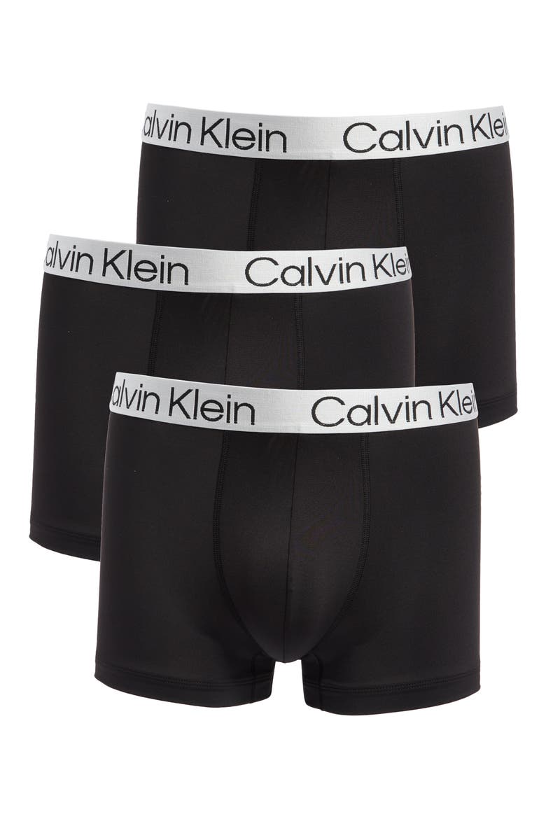 3-Pack Chromatic Stretch Trunks, Main, color, BLACK