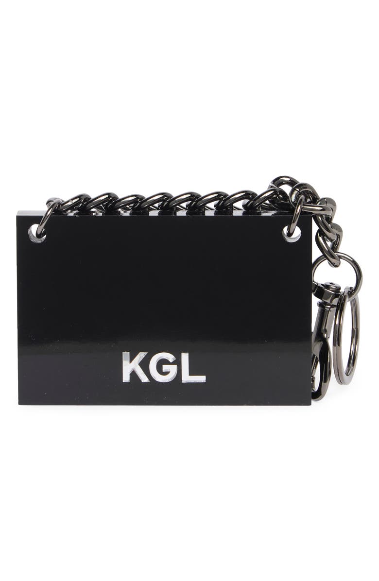 Kurt Geiger London Kensington Bag Keyring, Alternate, color, Black Combo