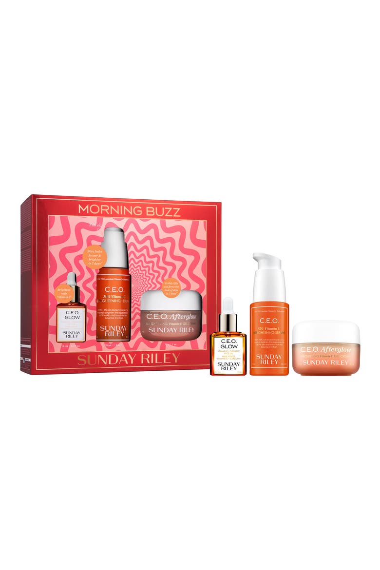 Morning Buzz Skin Care Set $147 Value, Main, color, RED