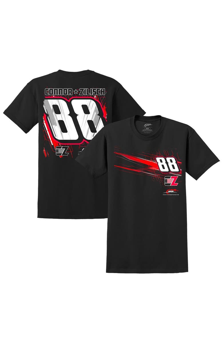 JR MOTORSPORTS OFFICIAL TEAM APPAREL Men's JR Motorsports Official Team Apparel Black Connor Zilisch Lifestyle T-Shirt, Main, color, Black
