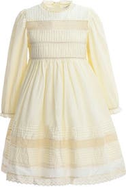 Sweet Cactus Pintuck & Lace Dress
