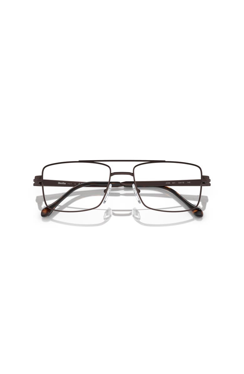 Sferoflex 56mm Square optical glasses, Alternate, color, Brown