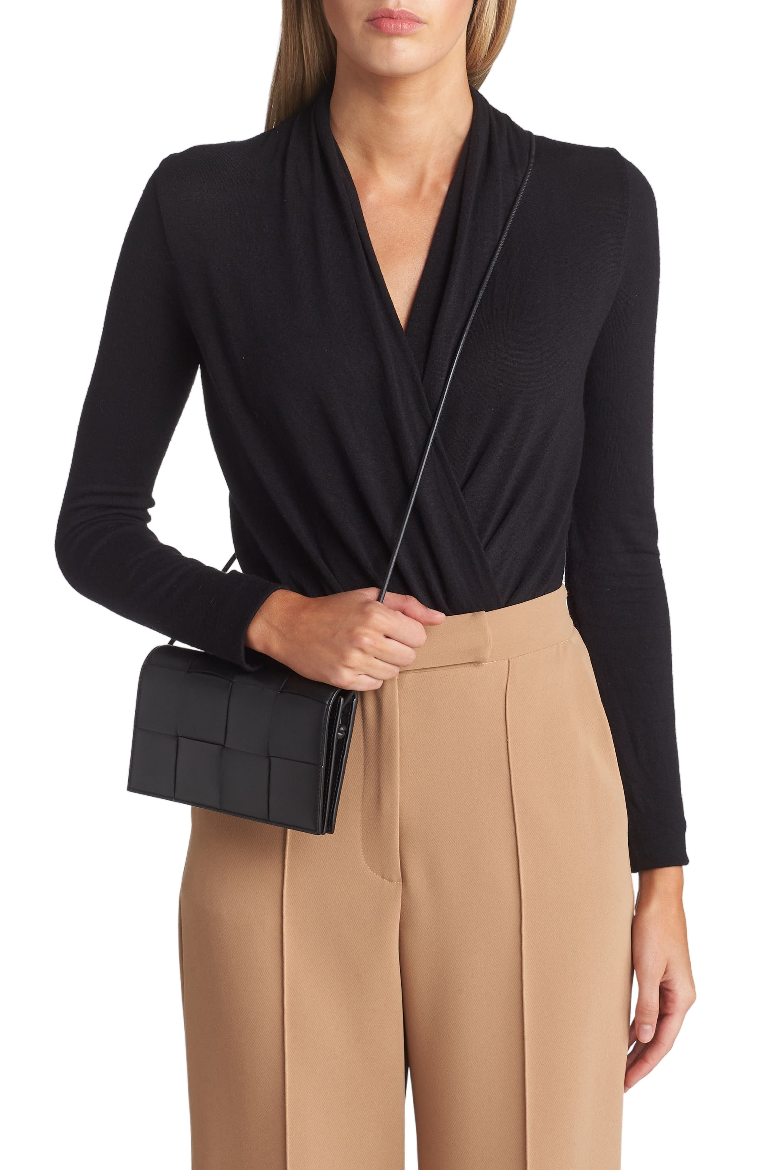 Bottega Veneta Mini Intrecciato Leather Crossbody Bag, Alternate, color, 