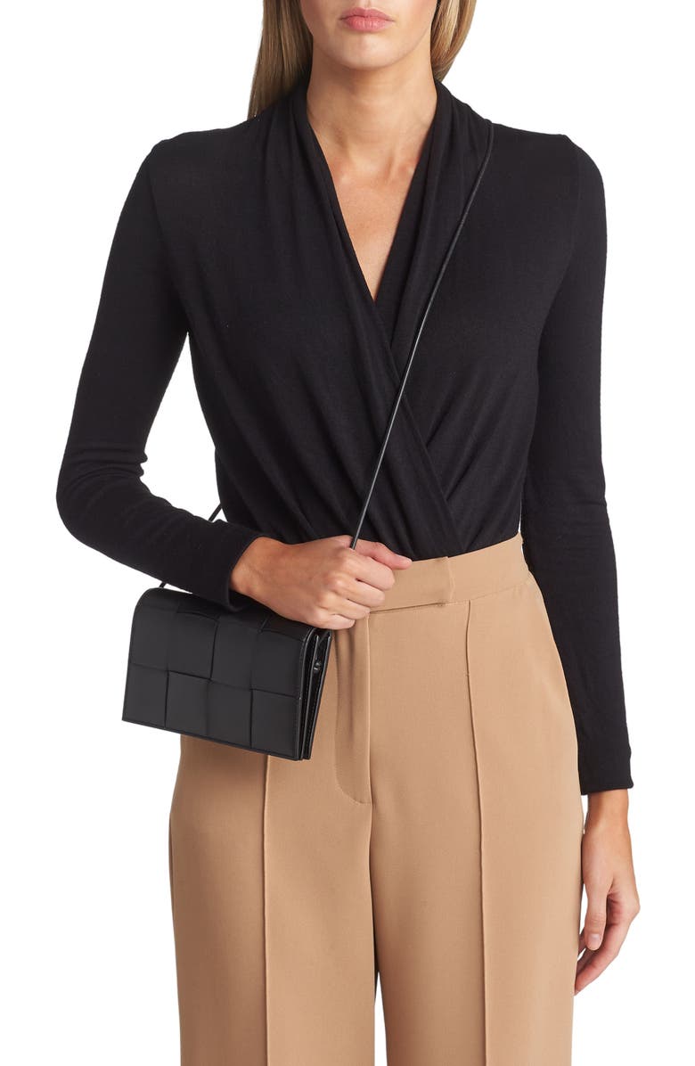 Bottega Veneta Mini Intrecciato Leather Crossbody Bag, Alternate, color,