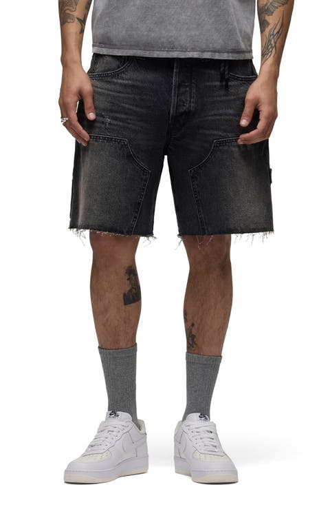 Cutoff Denim Carpenter Shorts