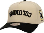 Mitchell & Ness Men's Mitchell & Ness Cream/Black Columbus Crew Upside Down Pro Pinch Snapback Hat