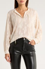 Melrose and Market Jacquard Boho Top
