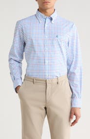 Brooks Brothers Sport Fit Stripe Plaid Button-Down Shirt