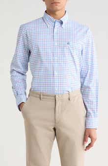 Brooks Brothers Sport Fit Stripe Plaid Button-Down Shirt