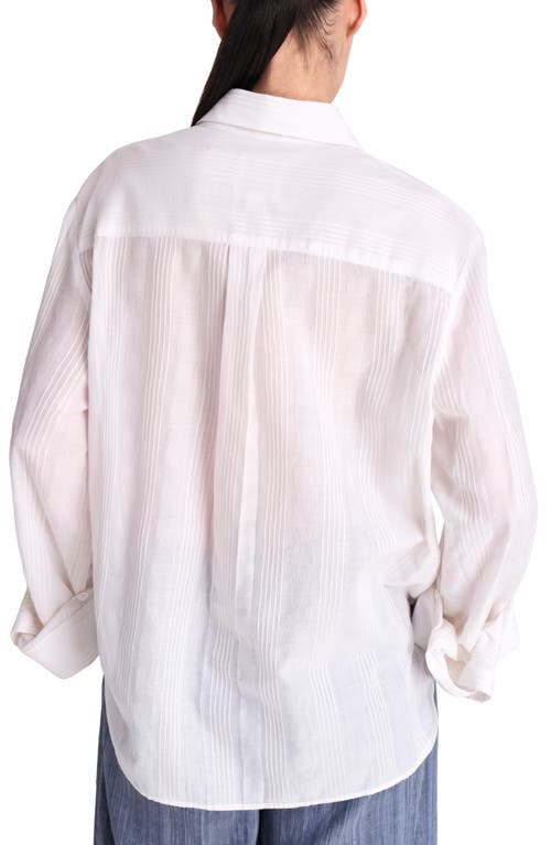 Twp Next Morning Button-up Shirt In Ivory