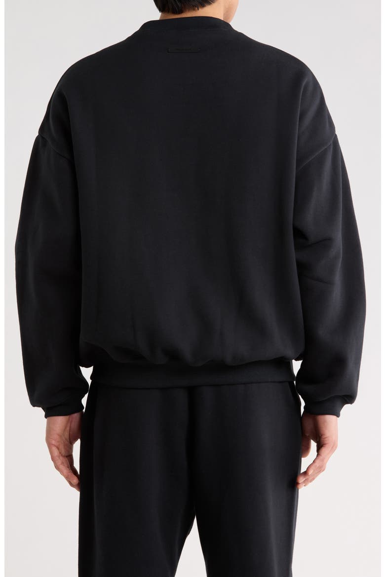 '90s Fit Fleece Crewneck Sweatshirt, Alternate, color, VINTAGE BLACK