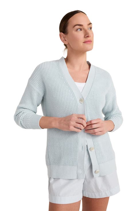 Organic Cotton Shaker Stitch Cardigan