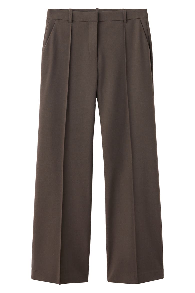 Seamed Flare Pants, Main, color, MEDIUM BROWN