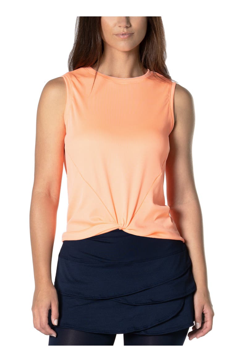 Twist Front Tank, Alternate, color, Orange Frost