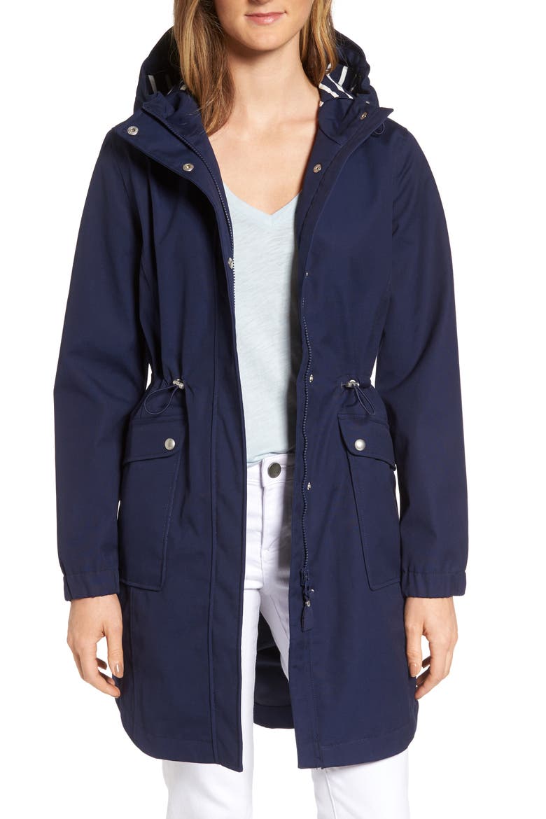 Right as Rain Waterproof Hooded Jacket, Main, color, FRENCH NAVY