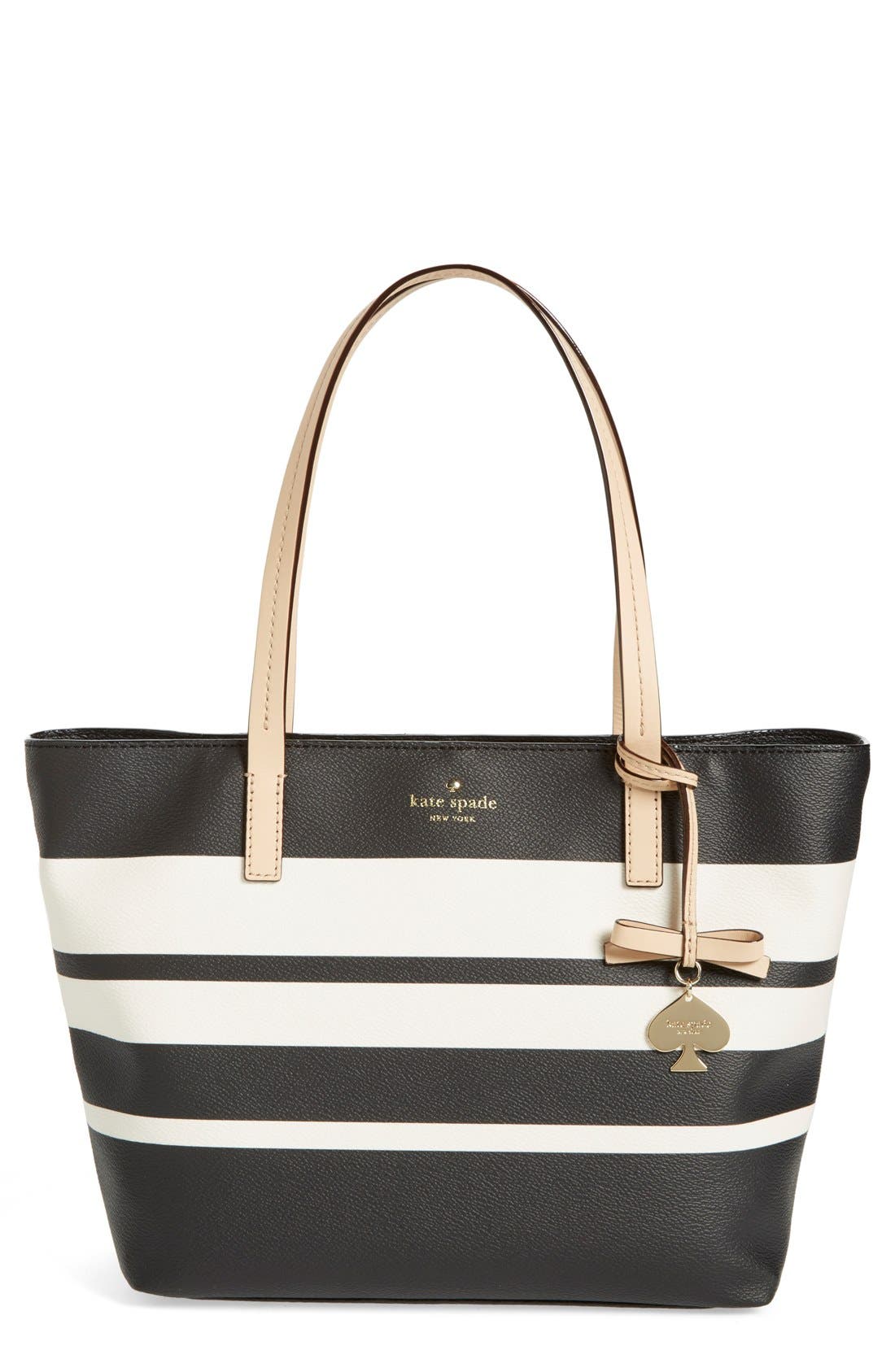 Kate Spade New York 'hawthorne lane - small ryan' coated canvas tote, Main, color, 