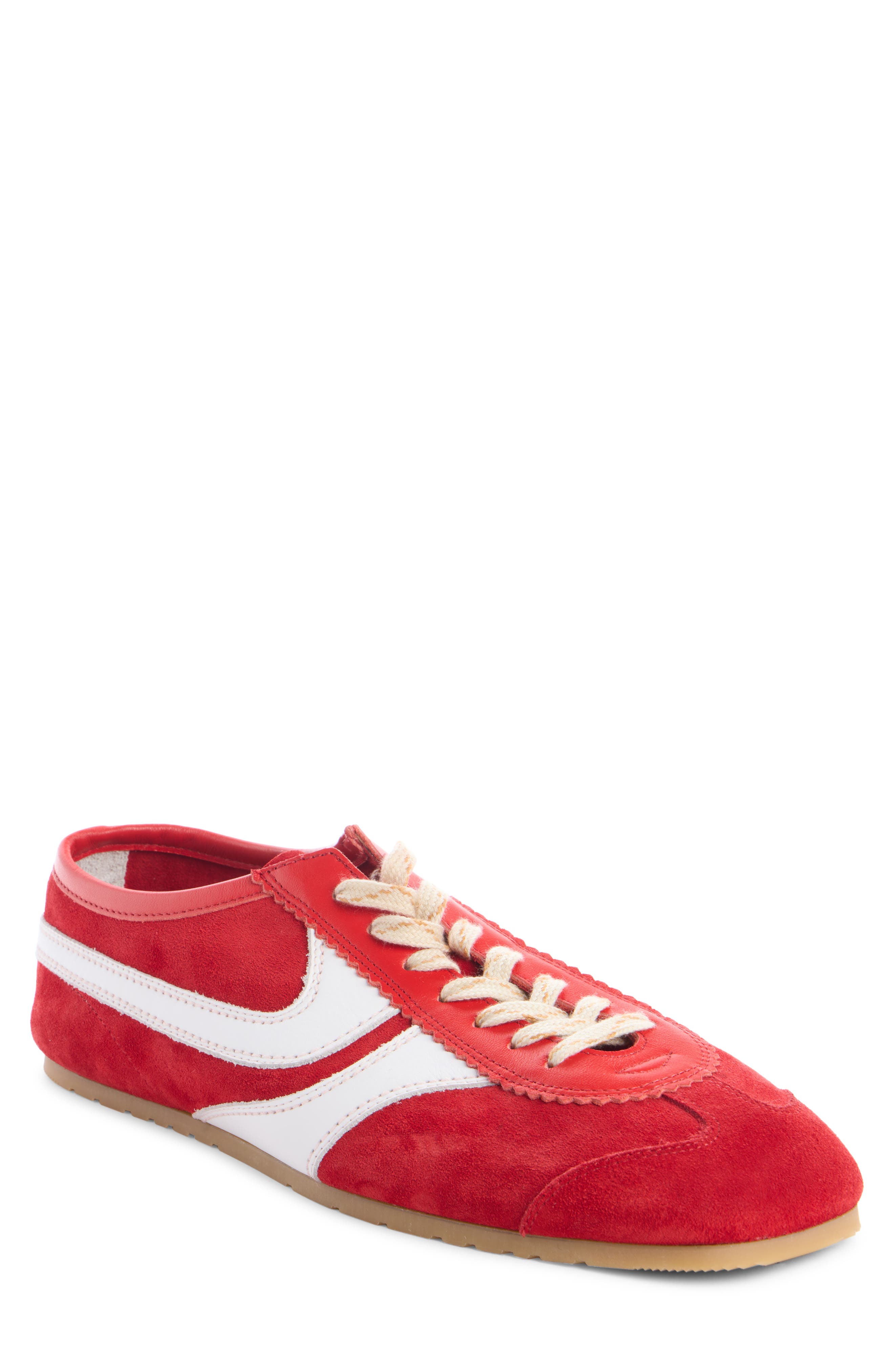 Dries Van Noten Suede Sneaker, Main, color, Red