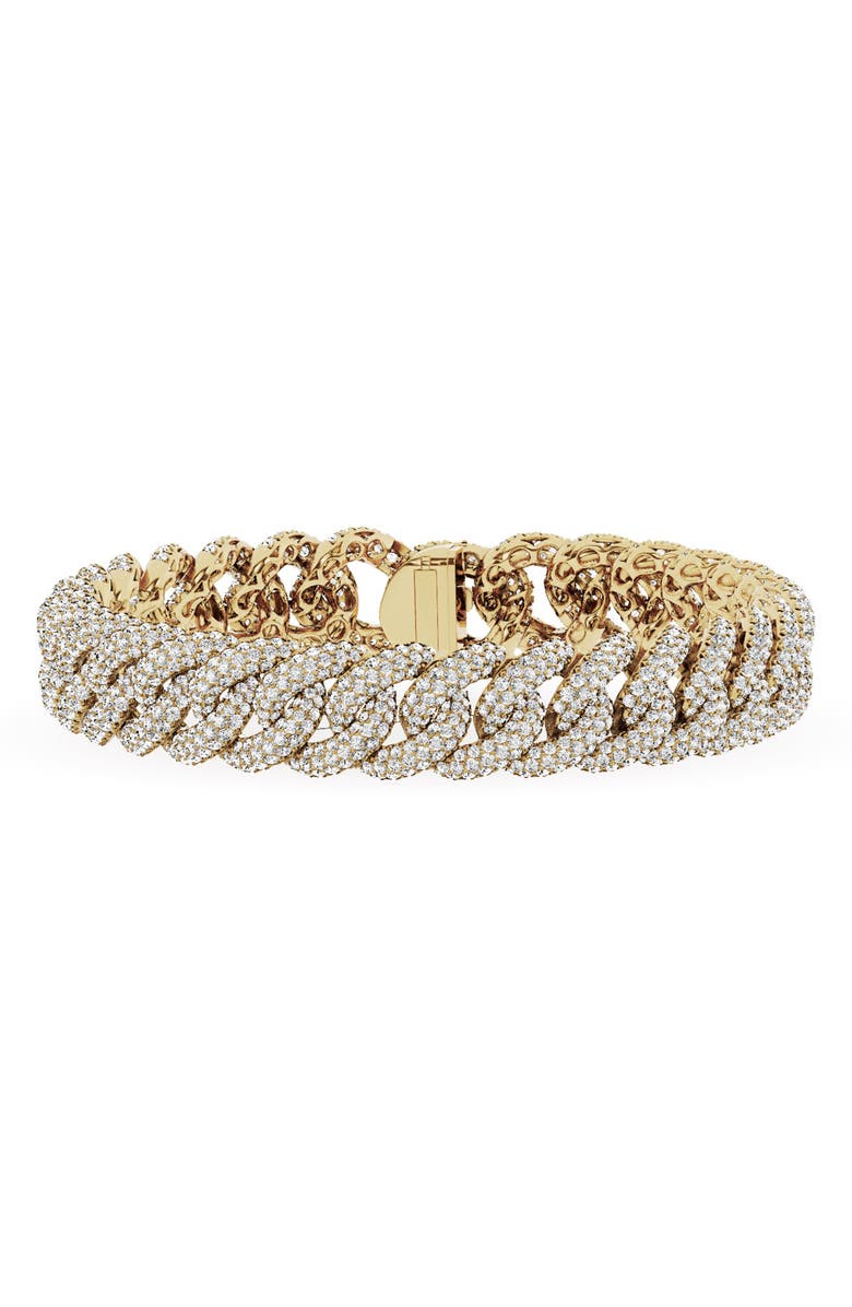 Jennifer Fisher 18K Gold Lab Created Diamond Cuban Chain Bracelet - 8.65 ctw, Main, color, 18K Yellow Gold