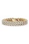 18K Gold Lab Created Diamond Cuban Chain Bracelet - 8.65 ctw
