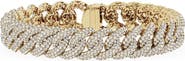 Jennifer Fisher 18K Gold Lab Created Diamond Cuban Chain Bracelet - 8.65 ctw