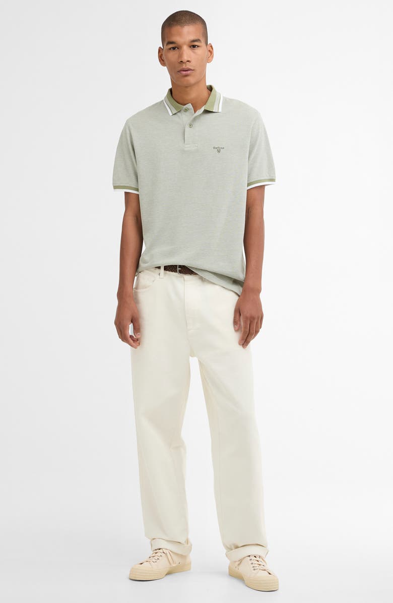 Barbour Castleford Tailored Fit Cotton Piqué Polo, Alternate, color, Laurel Green