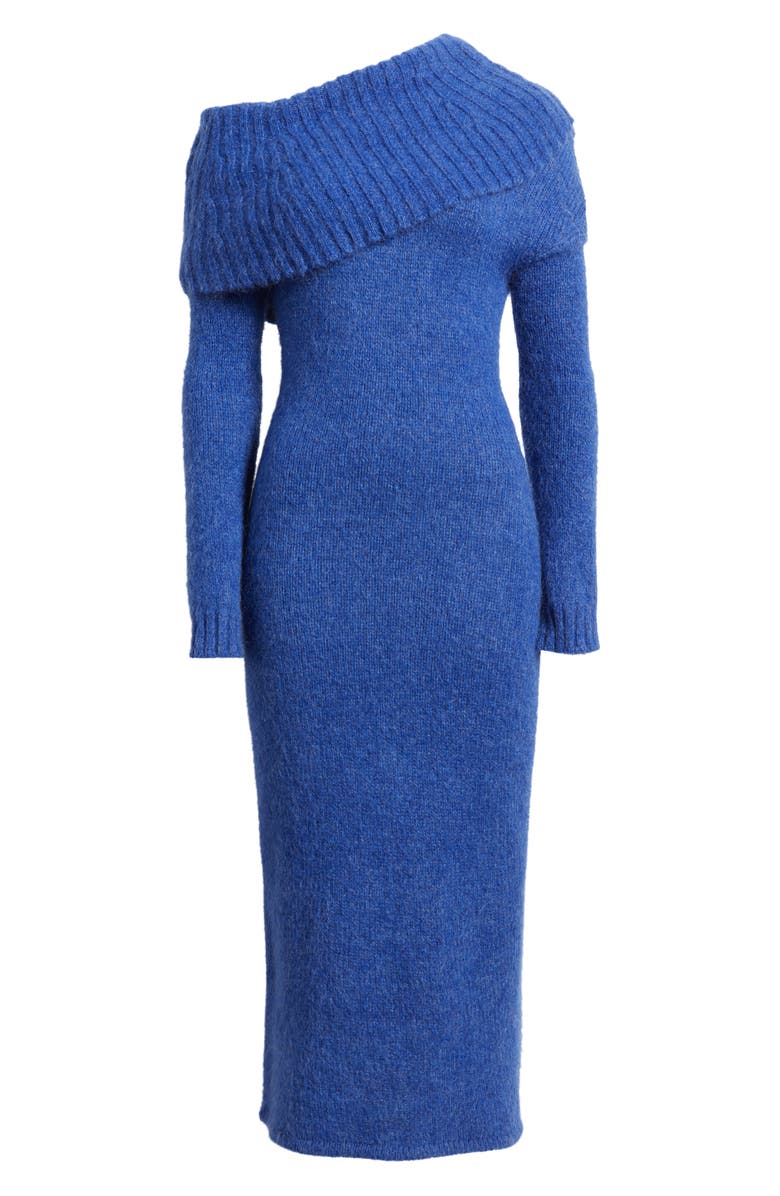 Cult Gaia Grayson One-Shoulder Long Sleeve Sweater Dress, Alternate, color, 