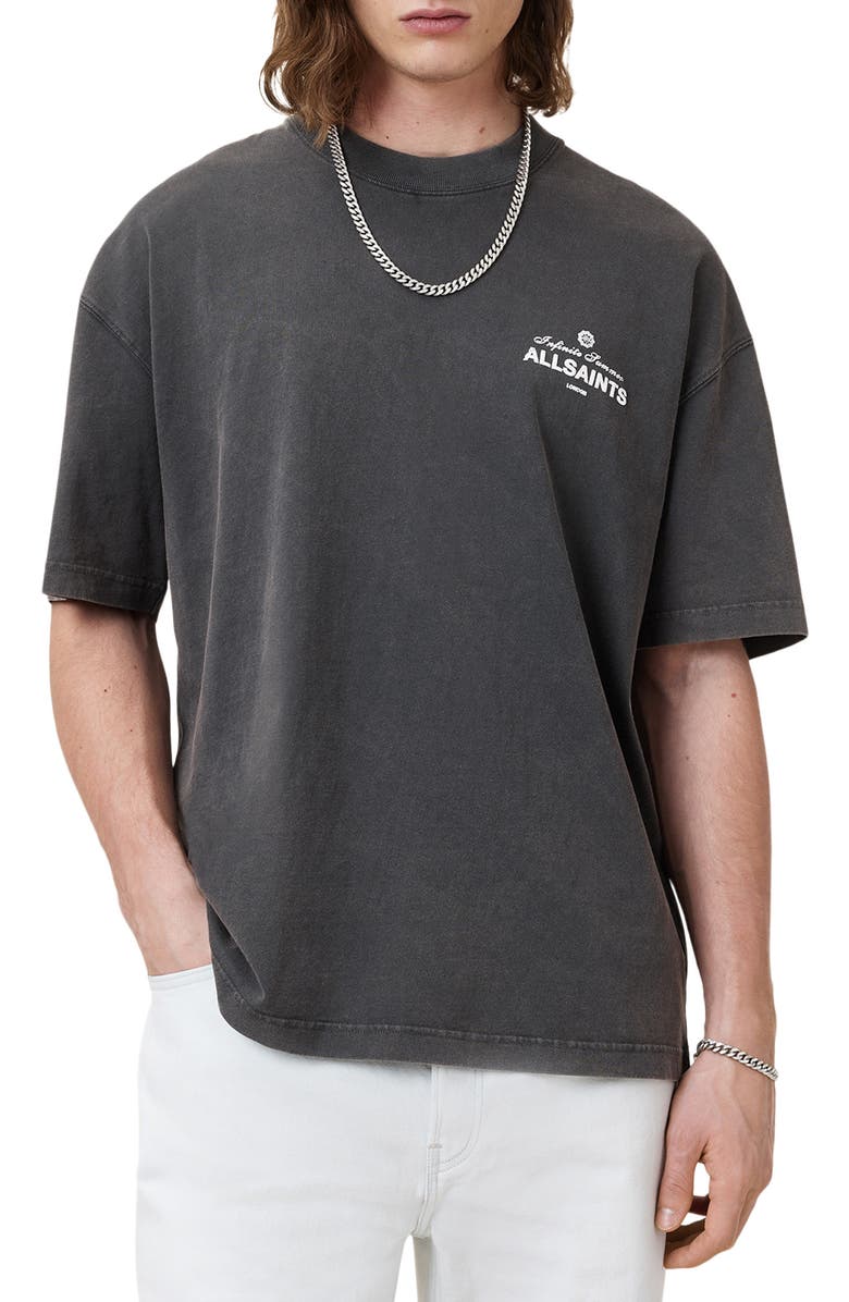 AllSaints Soleil Graphic T-Shirt, Main, color, 