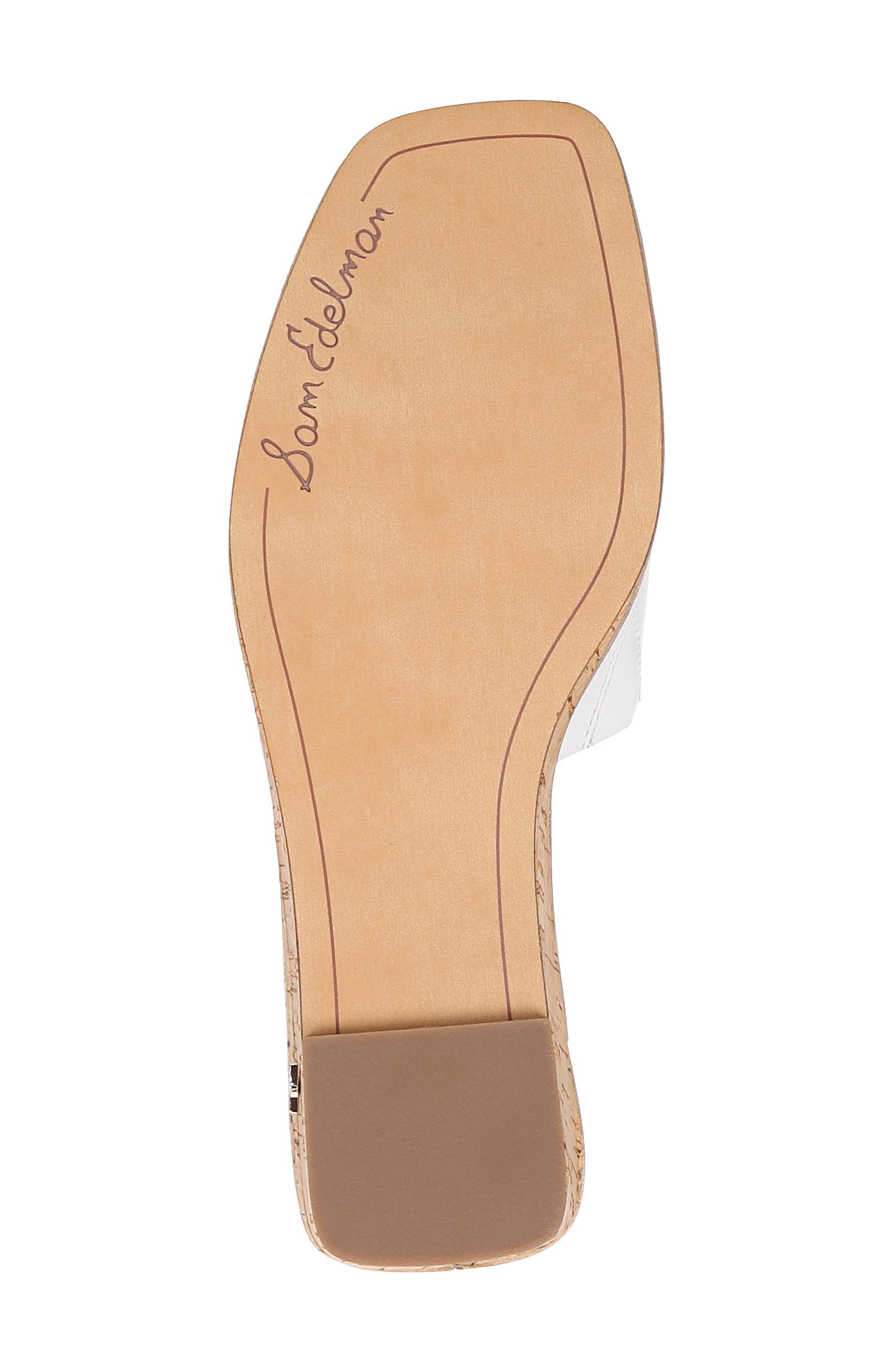 Valery Wedge Slide Sandal, Alternate, color, BRIGHT WHITE