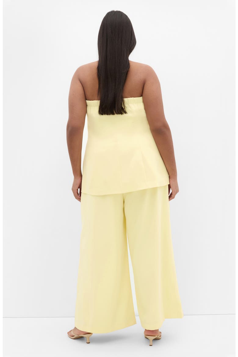 Leah Bustier Strapless Top, Alternate, color, LEMON DROP