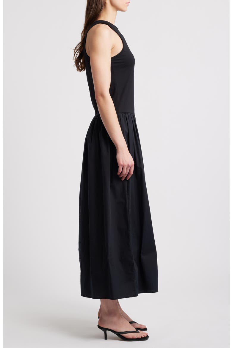Racer Tank Maxi Dress, Alternate, color, BLACK