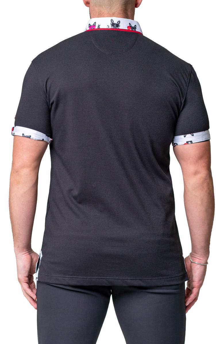 Maceoo Mozartsoliddog Black Jersey Polo, Alternate, color, Black