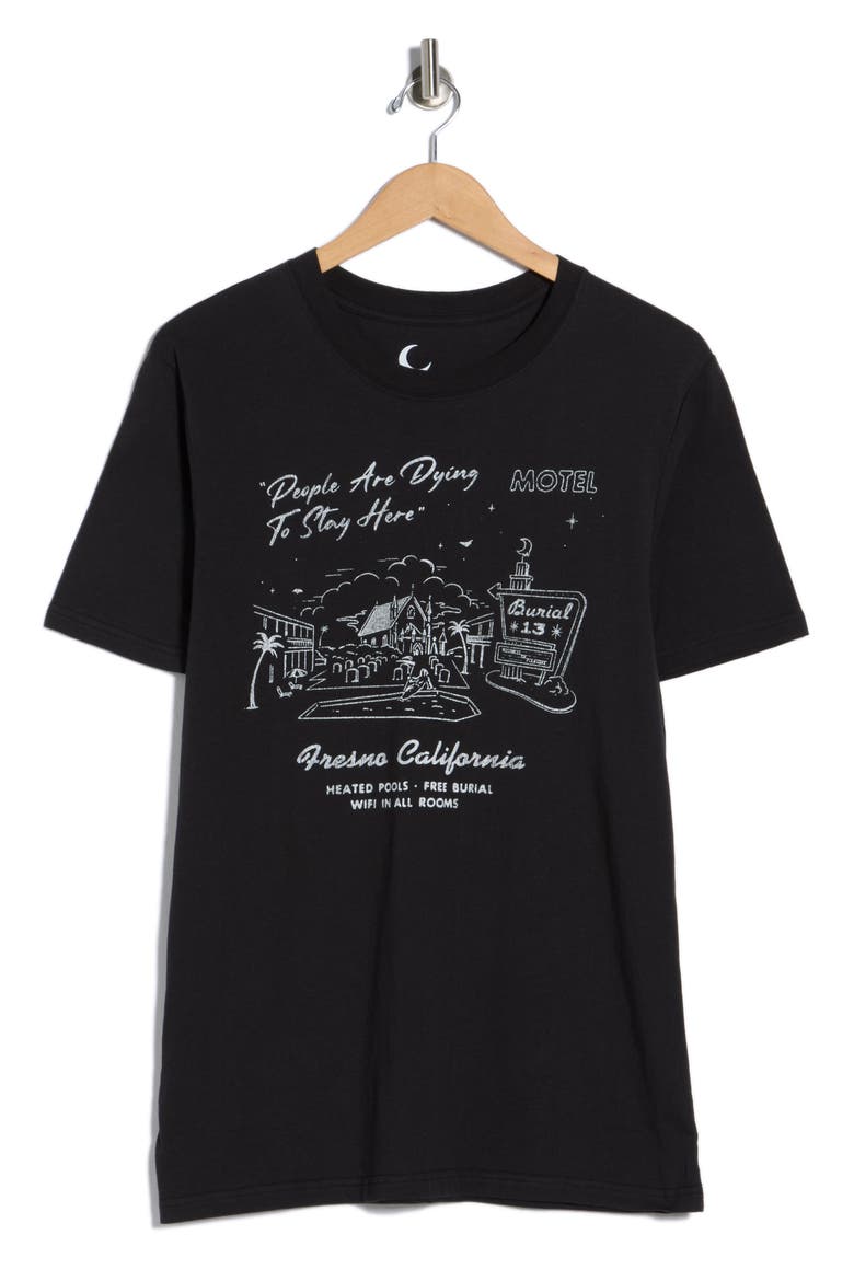 Hotel Burial T-Shirt, Alternate, color, BLACK
