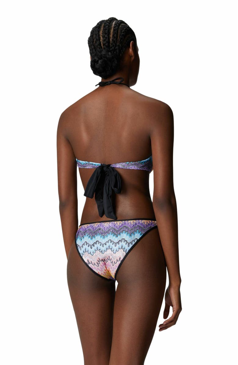 Missoni Bandeau Trikini With Double Ties, Alternate, color, 