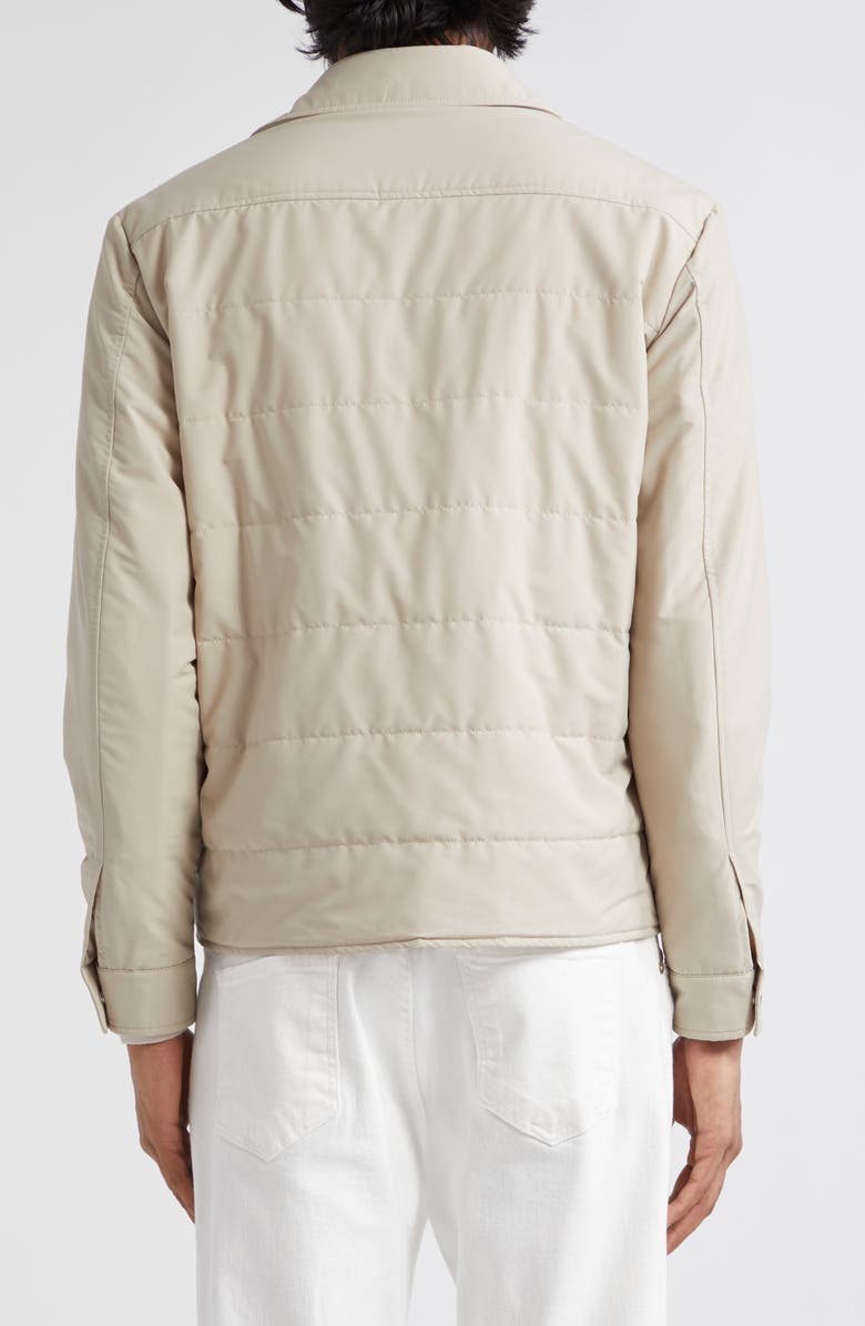 Eleventy Wool Blend Quilted Jacket, Alternate, color, Sand