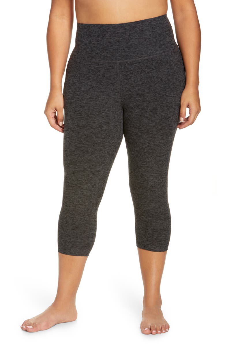 Beyond Yoga Walk & Talk Space Dye High Waist Leggings, Main, color, 