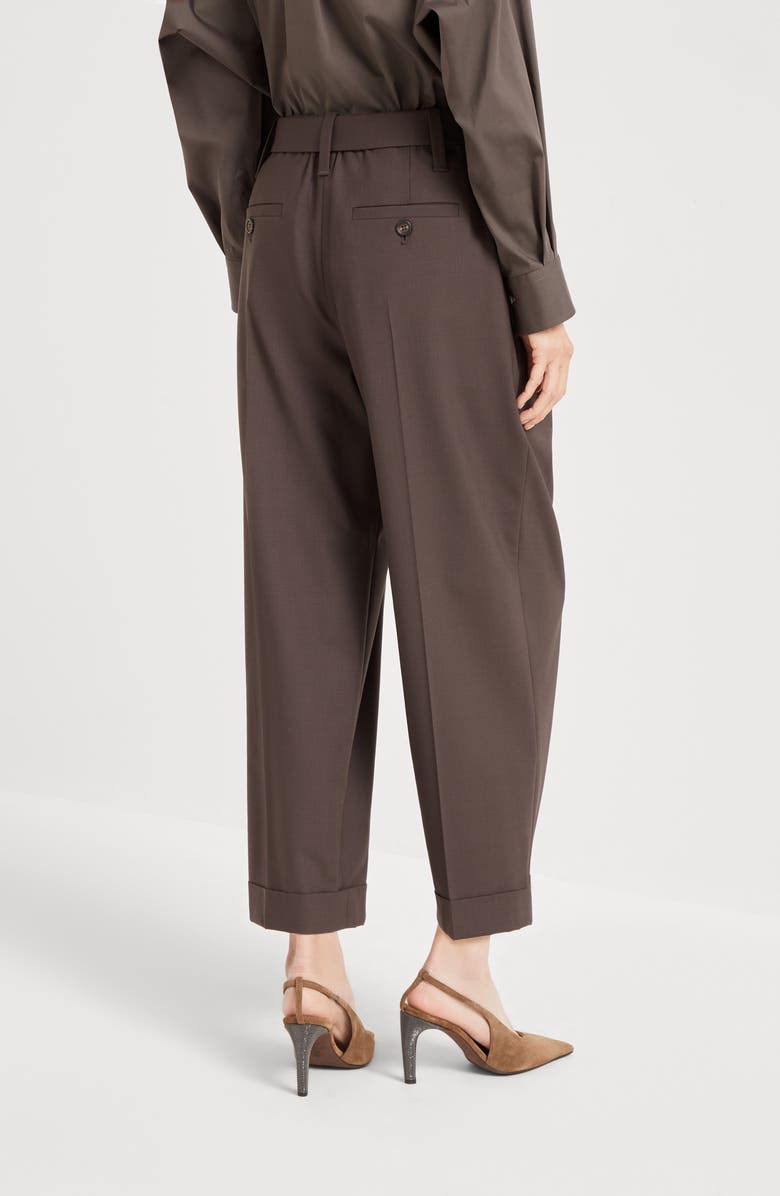 Brunello Cucinelli Sartorial Baggy trousers, Alternate, color, Cocoa
