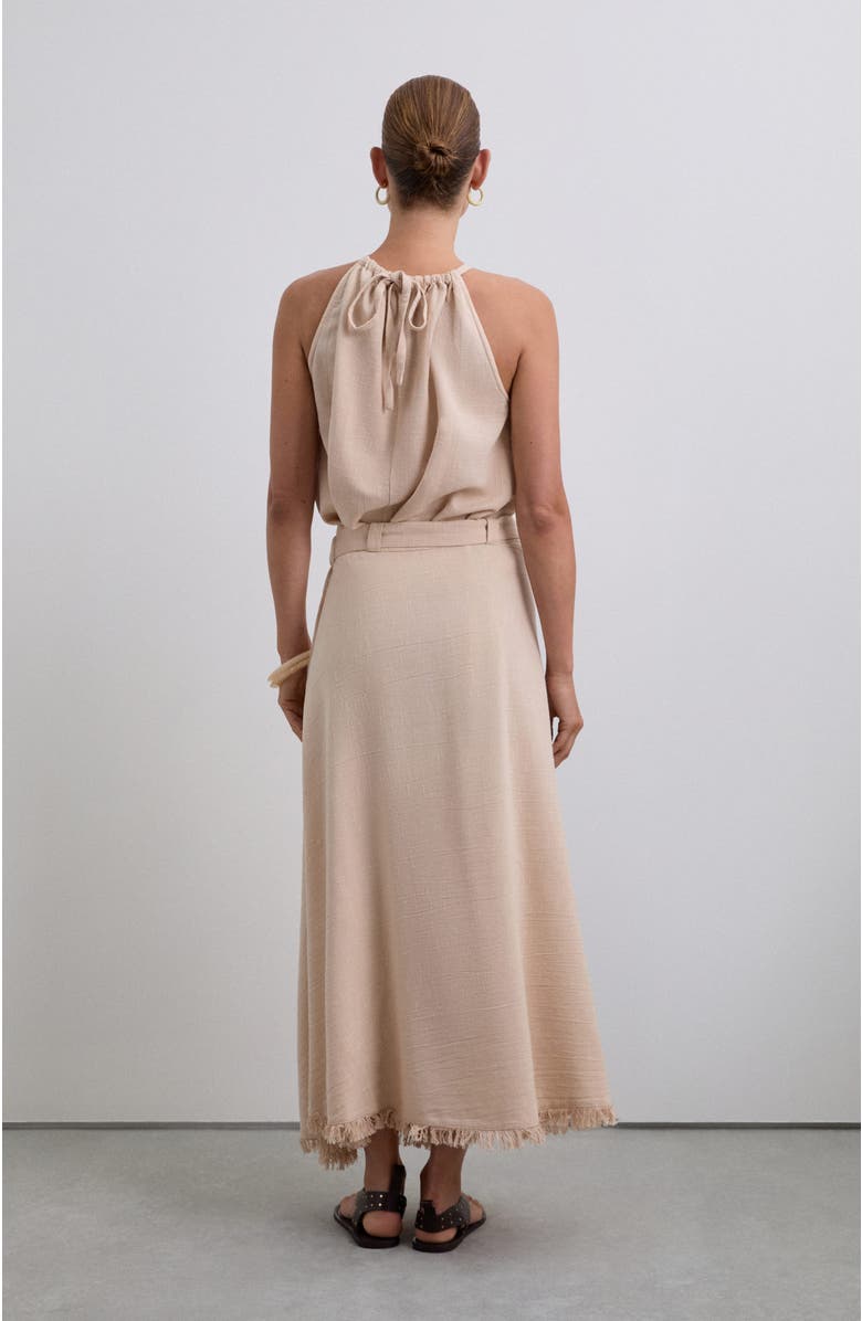 Scalpers Fringed Skirt, Alternate, color, Natural