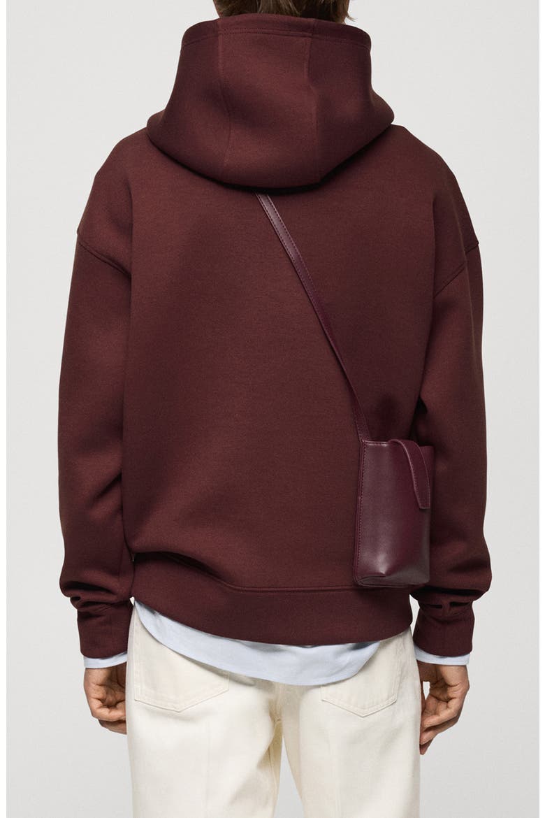 Relaxed Fit Hoodie, Alternate, color, BURGUNDY
