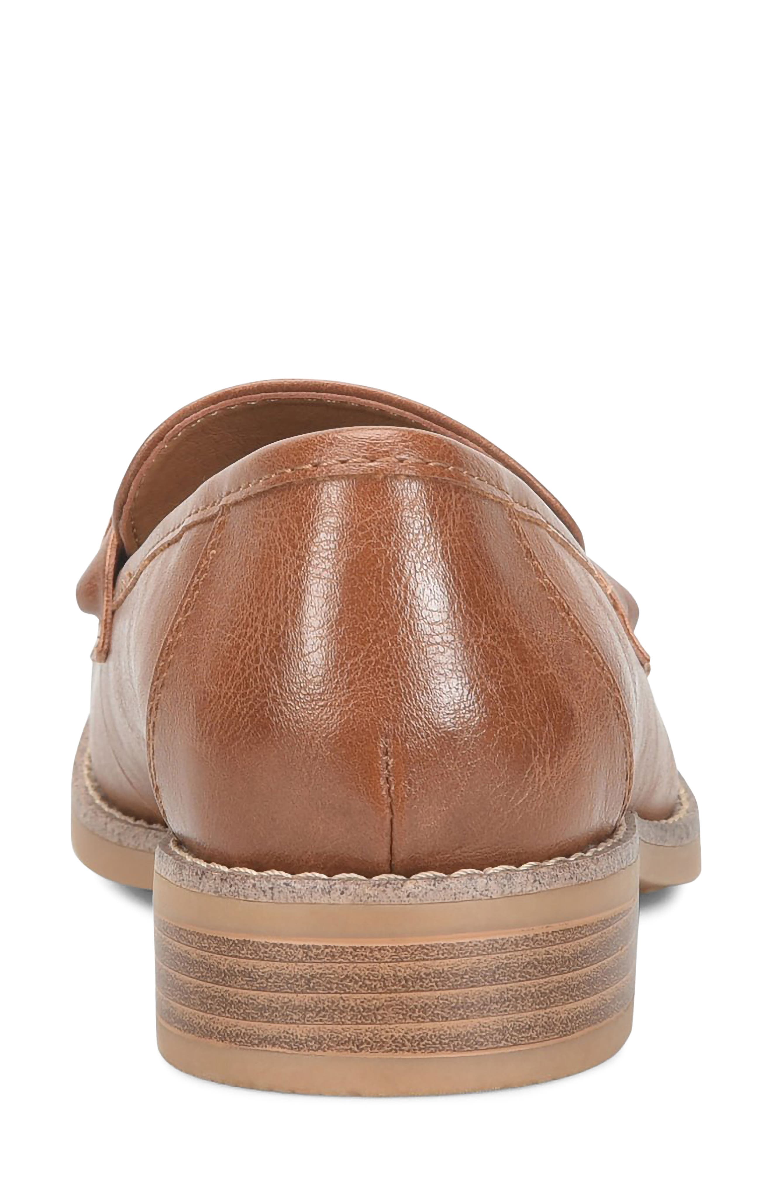 Maribel Faux Leather Loafer, Alternate, color, LUGGAGE