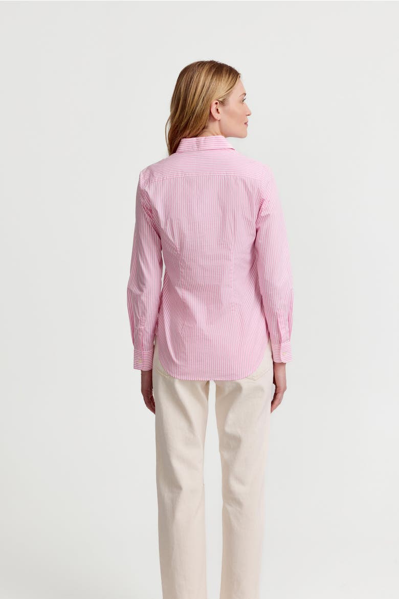 The Icon Shirt in Stripe, Alternate, color, Pink/White Stripe