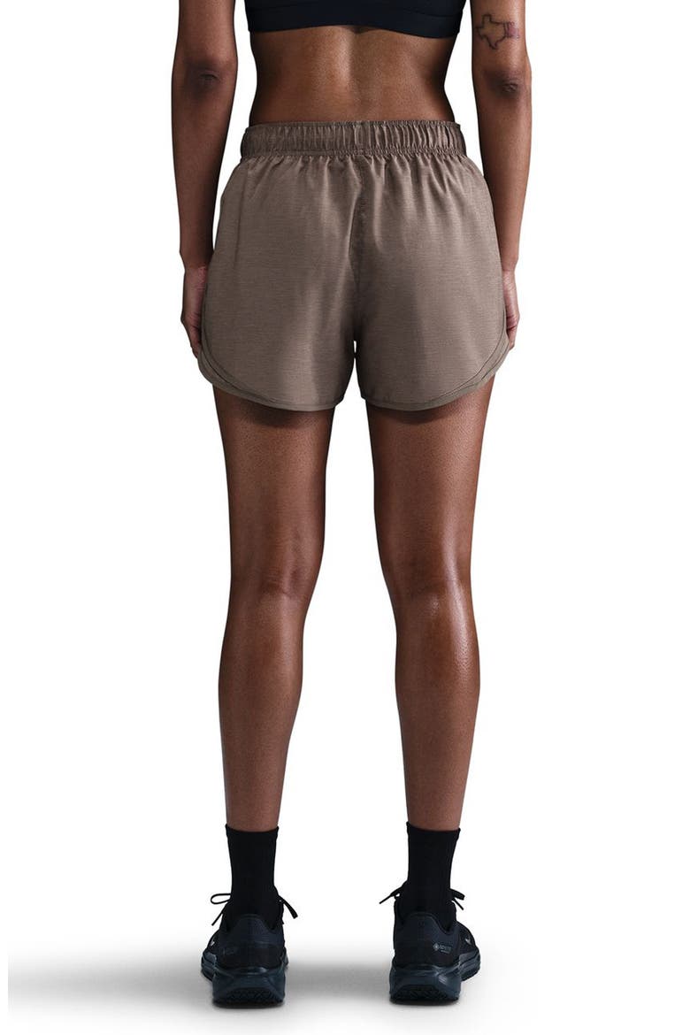 Tempo Dri-FIT Mid-Rise 3-Inch Running Shorts, Alternate, color, MINK BROWN/ HEATHER