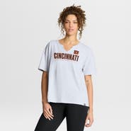 FANATICS Women's Fanatics White Cincinnati Bengals Redzone Slub Boxy T-Shirt