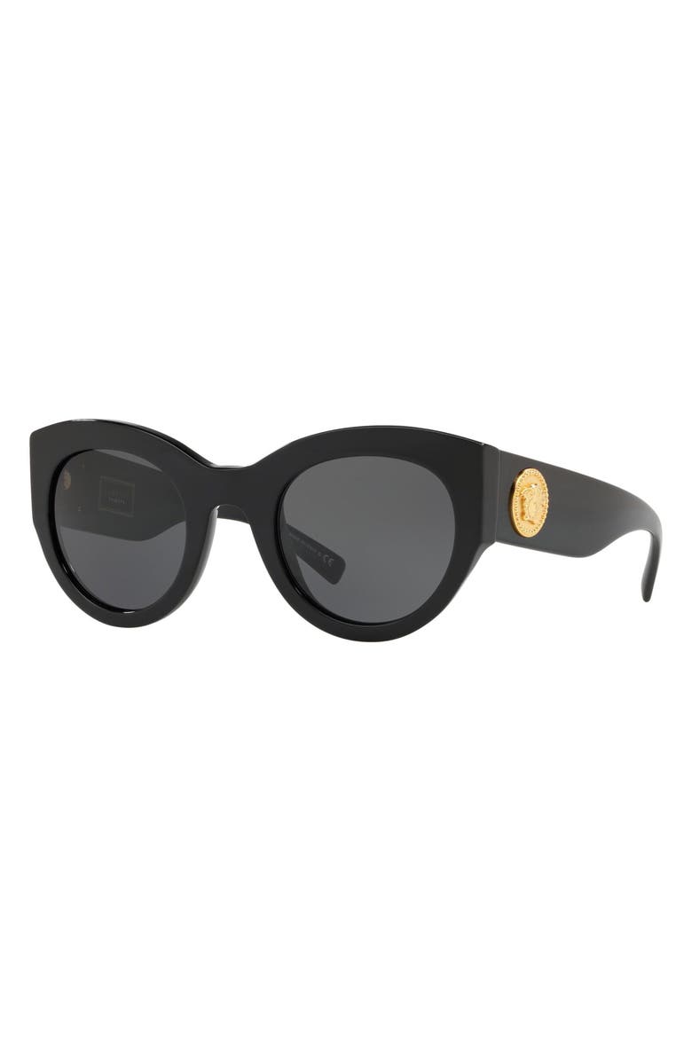 Versace Tribute 51mm Cat Eye Sunglasses, Alternate, color, 