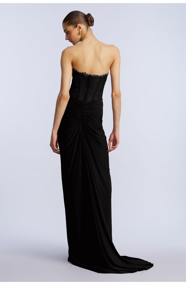 BCBGMAXAZRIA JOEY GOWN, Alternate, color, Black