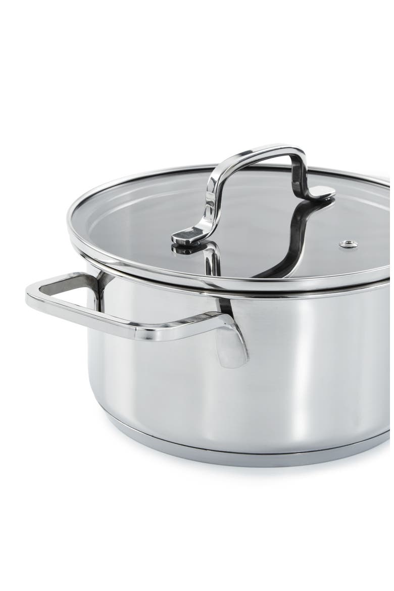 Dina Helix 2.2-Quart Stockpot, Alternate, color, SILVER