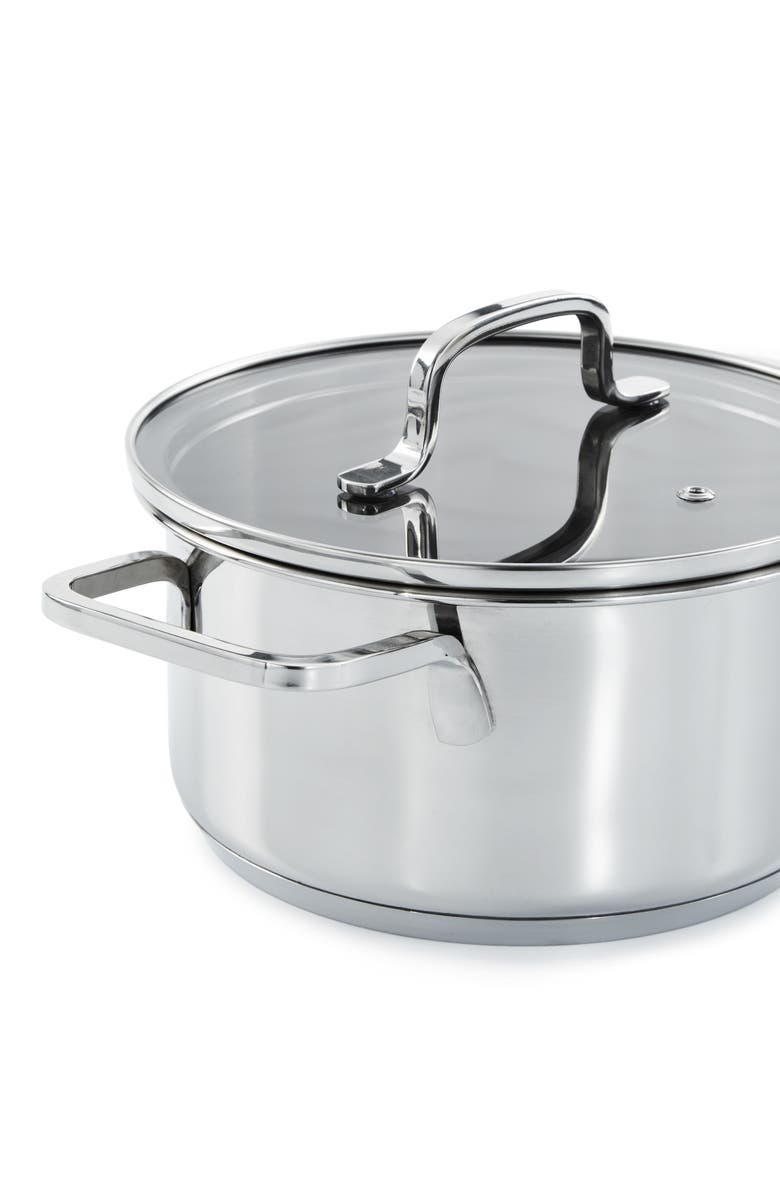 BergHOFF Dina Helix 2.2-Quart Stockpot, Alternate, color, Silver